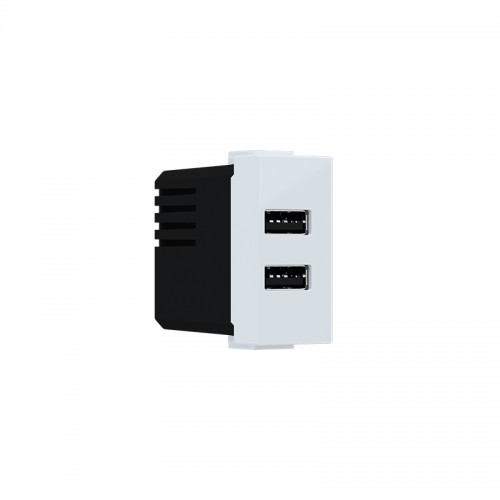 Modys Πρίζα Τροφοδοσίας Usb 1 Στ. 2XUSB A+C Λευκό 5VDC 3A IP20