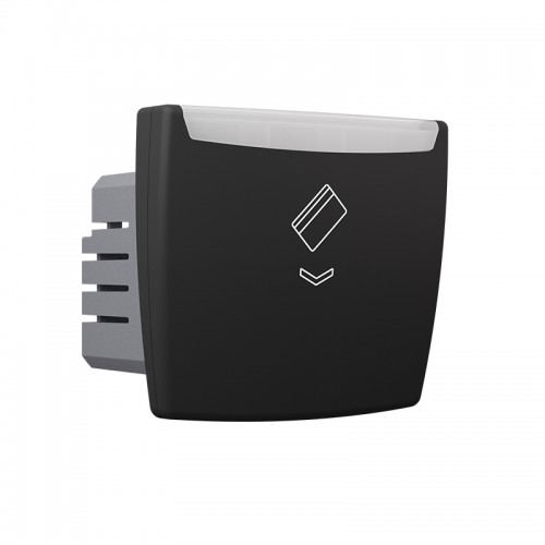 Modys Μηχανικός Καρτοδιακόπτης 2 Στ. 220V 10Α IP20 Μαύρο Ματ