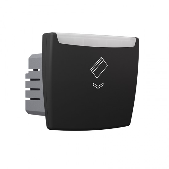 Modys Μηχανικός Καρτοδιακόπτης 2 Στ. 220V 10Α IP20 Μαύρο Ματ