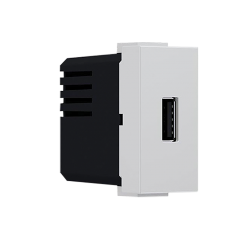 Modys Πρίζα Τροφοδοσίας USB 1 Στ. 1xUSB Ιβουάρ 5VDC 1.2A IP20