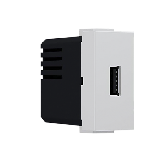 Modys Πρίζα Τροφοδοσίας USB 1 Στ. 1xUSB Ιβουάρ 5VDC 1.2A IP20