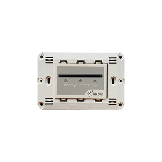Modys Καρτοδιακόπτης RFID & Βάση Στήριξ. Με Βίδες 3 Στ. Απαλό Γκρι 24VDC IP20
