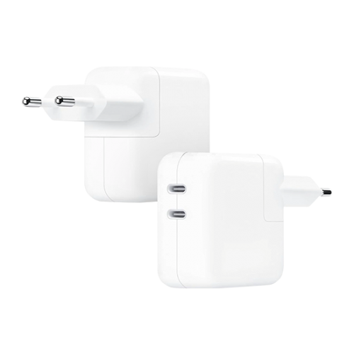 Apple 35W Dual USB-C Port Power Adapter - White
