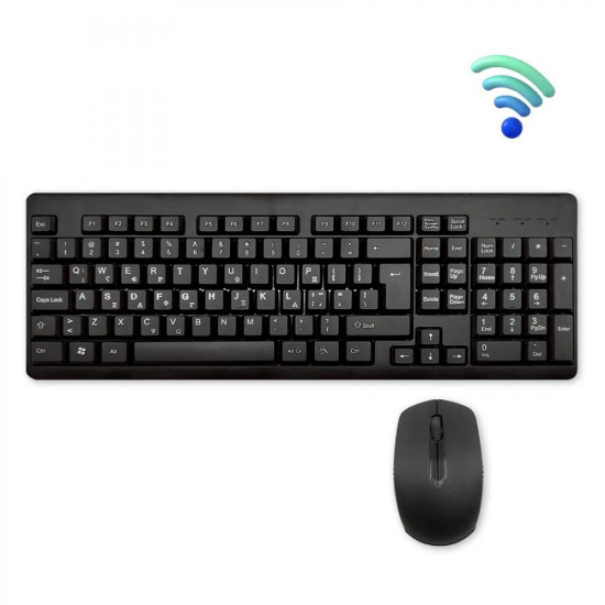 Σετ Πληκτρολόγιο-Ποντίκι Ασύρματο USB KW-4401W Sparkline