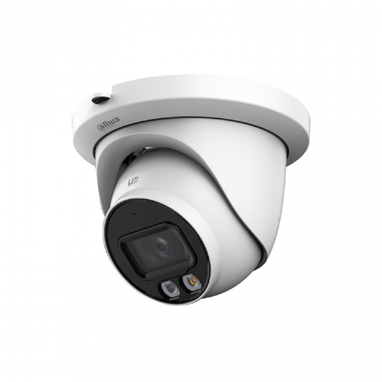 IP Smart Dual Illuminator Dome κάμερα ανάλυσης 8MP, με φακό 2.8mm, IR30m και Led 30m. Ενσωματωμένο μικρόφωνο.