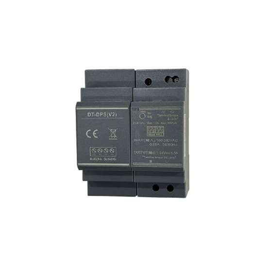 Ρυθμιζόμενο τροφοδοτικό MEAN WELL 24V DC/1.5A