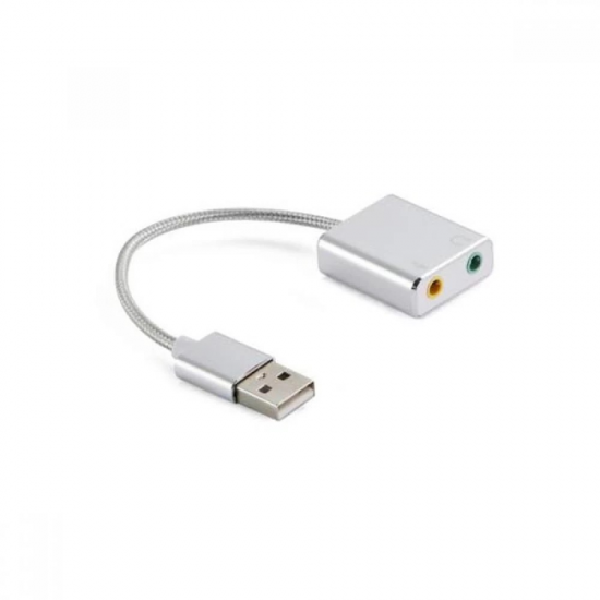 Εξωτερική κάρτα ήχου 7.1 USB to Jack 3.5mm AL1 για PC/MAC/Linux Well ADAPT-USB-ST7.1/AL1/0.1-W