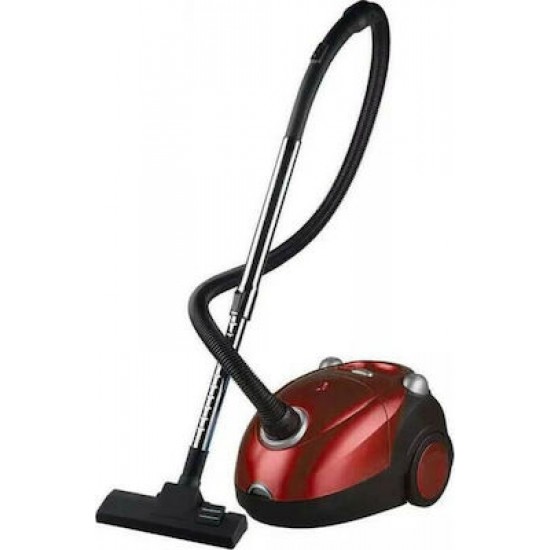 Raf Ηλεκτρική Σκούπα R8661R 1200W με Σακούλα 2lt Κόκκινη