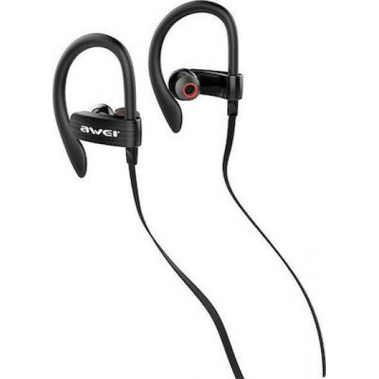Awei ES-160i Ear-hook Smart Handsfree με Βύσμα 3.5mm Μαύρο