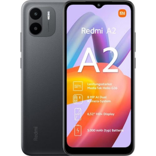 Xiaomi Redmi A2 Dual SIM (2GB/32GB) Μαύρο