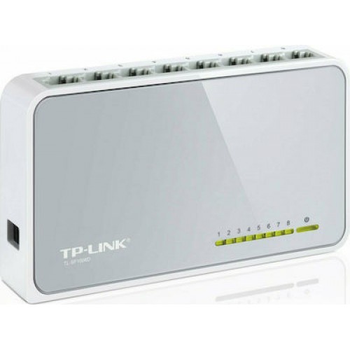 TP-LINK TL-SF1008D v12 Unmanaged L2 Switch με 8 Θύρες Ethernet
