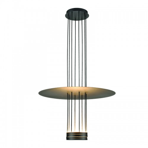 Φωτιστικό Κρεμαστό ELIA LED 18W 3000K 1260LM Μαύρο Μεταλλικό IP20