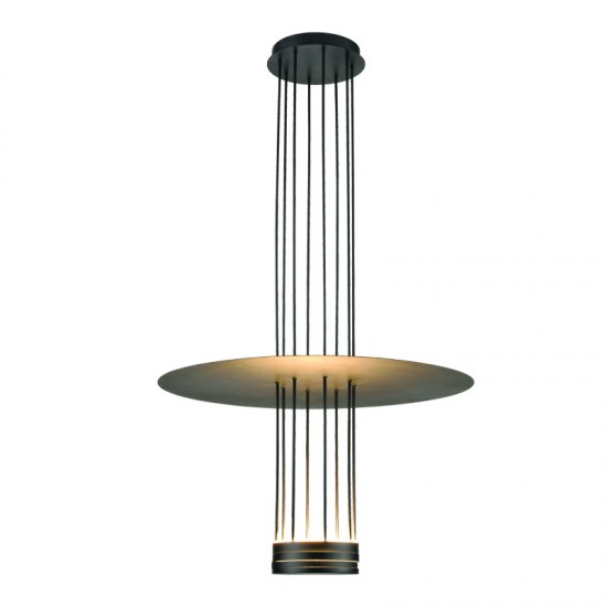 Φωτιστικό Κρεμαστό ELIA LED 18W 3000K 1260LM Μαύρο Μεταλλικό IP20