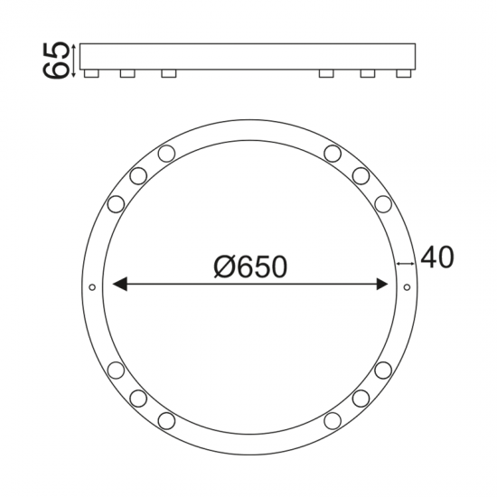 Φωτιστικό Οροφής MAGNETO LED 36W COB Λευκό και σε Μαύρο Αλουμίνιο 3000K 3240LM