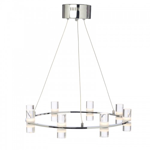 Φωτιστικό Κρεμαστό IONIAN LED2835 32W Χρώμιο Αλουμίνιο 3000Κ 2880LM 