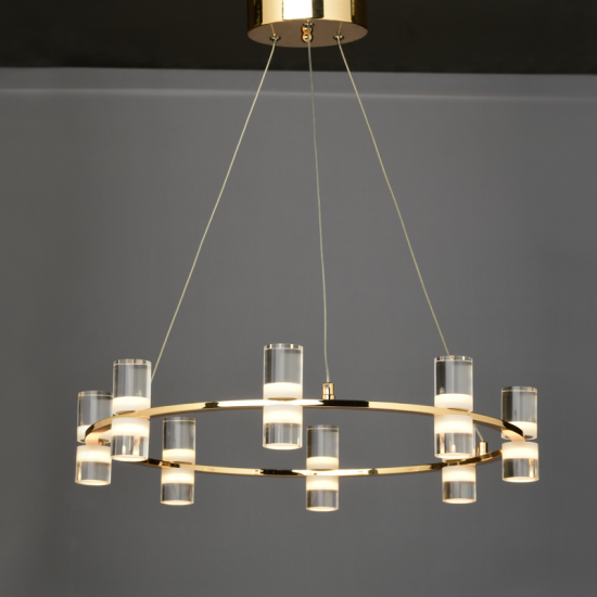 Φωτιστικό Κρεμαστό IONIAN LED2835 32W Χρυσό Αλουμίνιο 3000Κ 2880LM 