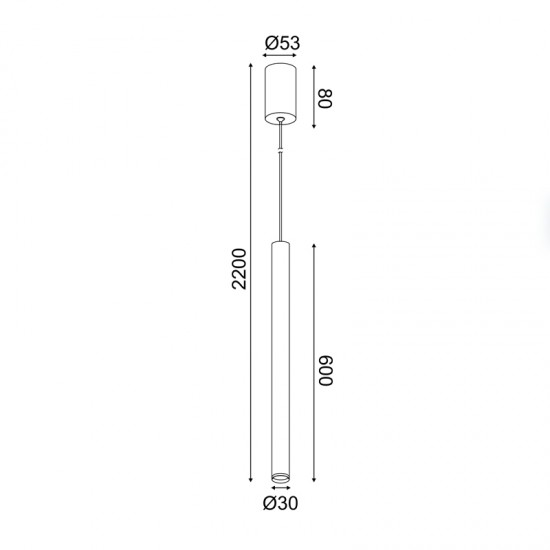 Φωτιστικό Κρεμαστό FINO LED 5W 3000K 400LM σε Λευκό , Μαύρο και σε Χρυσό Μεταλλικό IP20