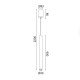 Φωτιστικό Κρεμαστό FINO LED 5W 3000K 400LM σε Λευκό , Μαύρο και σε Χρυσό Μεταλλικό IP20