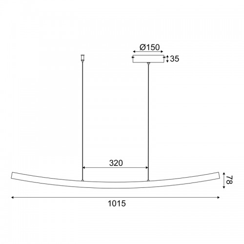 Φωτιστικό Κρεμαστό LED 20W 3000K 1400LM Λευκό και σε Μαύρο Αλουμίνιο IP20 