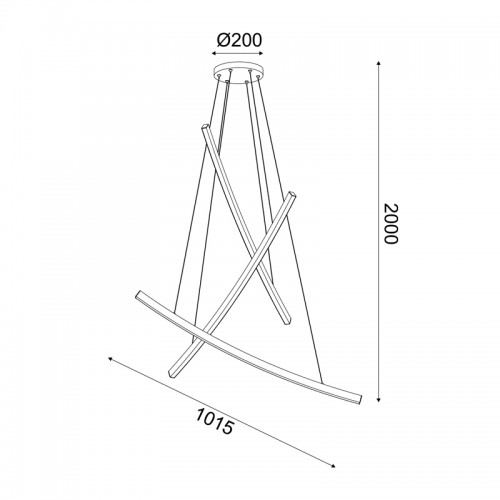 Φωτιστικό Κρεμαστό NAAVA LED 60W 3000K 4200LM Λευκό και σε Μαύρο Αλουμίνιο IP20