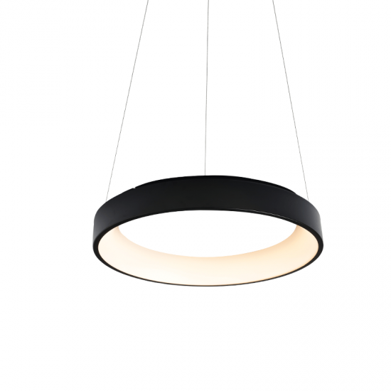 Φωτιστικό Κρεμαστό APOLLO LED 80W 3000K 4100LM σε Λευκό και σε Μαύρο Μεταλλικό