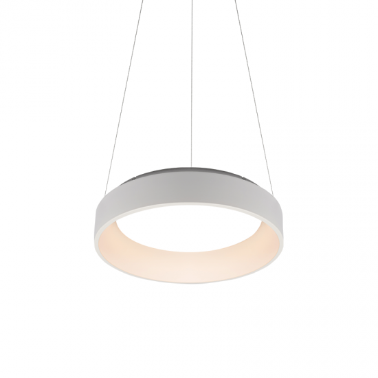 Φωτιστικό Κρεμαστό LED 34W 3000K 1700LM σε Λευκό και σε Μαύρο Μεταλλικό  