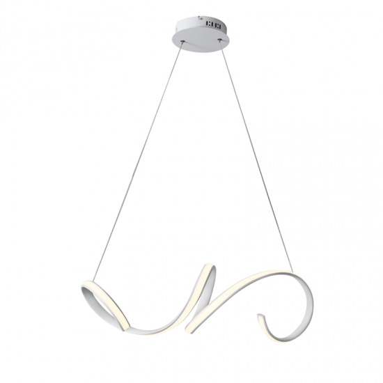 Φωτιστικό Κρεμαστό CLEO LED 40W 3000K 2400LM σε Λευκό σε Μαύρο και σε Ορείχαλκο Αλουμίνιο 
