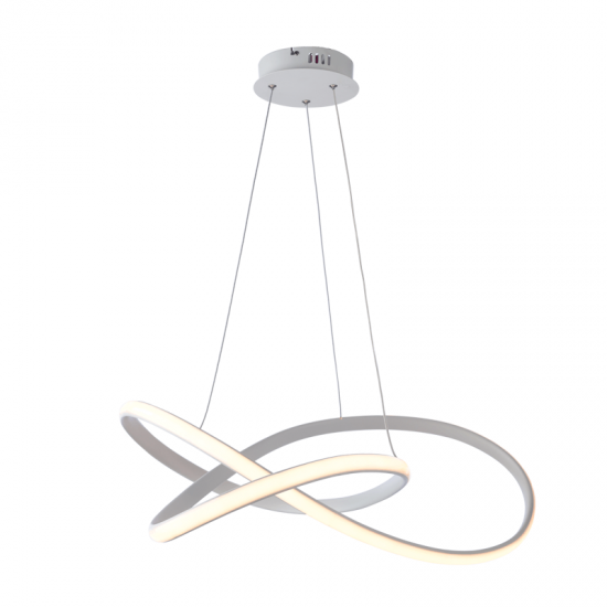 Φωτιστικό Κρεμαστό LED GORDIUS 48W 3000K 2880LM σε Λευκό σε Μαύρο και σε Ορείχαλκο Αλουμίνιο