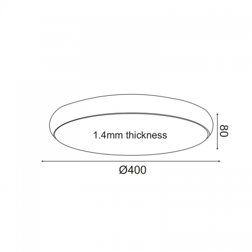Φωτιστικό Οροφής LED 32W 2560LM 3000K σε Λευκό και σε Μαύρο Μεταλλικό