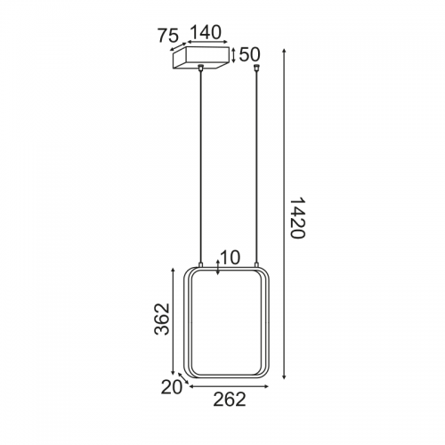 Φωτιστικό Κρεμαστό SYMETRIA LED 15W 3000K 1390LM σε Λευκό και σε Μαύρο Μεταλλικό