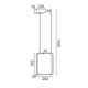 Φωτιστικό Κρεμαστό SYMETRIA LED 15W 3000K 1390LM σε Λευκό και σε Μαύρο Μεταλλικό