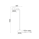 Φωτιστικό Επιδαπεδιο 1ΧΕ27 Μεταλλικό + Μάρμαρο
