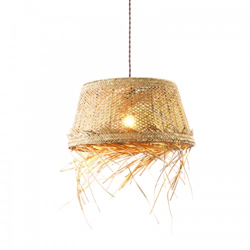 Φωτιστικό Κρεμαστό 1xE27 Grass Rattan