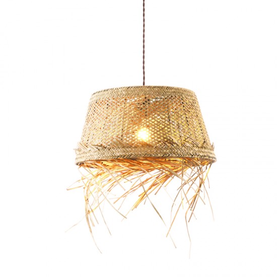 Φωτιστικό Κρεμαστό 1xE27 Grass Rattan