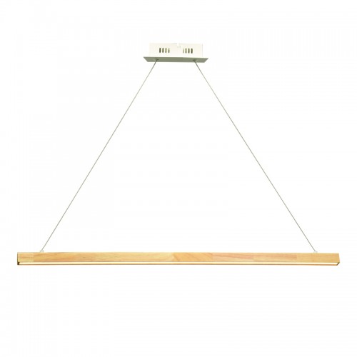 Φωτιστικό Κρεμαστό CANELA LED 13W 3000K 1300LM Ξύλο + Λευκό Μετ/κο
