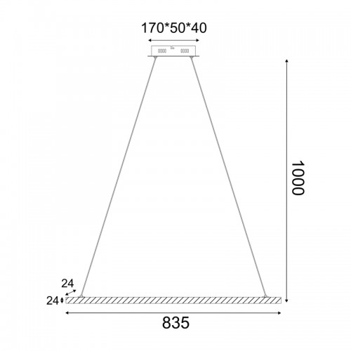 Φωτιστικό Κρεμαστό CANELA LED 13W 3000K 1300LM Ξύλο + Λευκό Μετ/κο