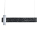 Φωτιστικό Κρεμαστό LINEA LED 1XGU10+ 18W LED 3000K 1440LM Αποχρ. Μαύρου Μαρμάρου Μεταλλικό