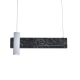 Φωτιστικό Κρεμαστό LED 1XGU10+ 12W LED 3000K 960LM Αποχρ. Μαύρου Μαρμάρου Μεταλλικό