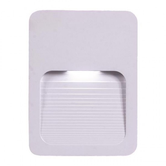 Φωτιστικό Απλίκα Τοίχου LED 2W IP65 Λευκή Plus