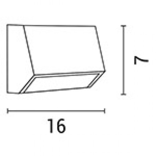 Φωτιστικό Τοίχου LED 3W IP65 Γκρι Pro