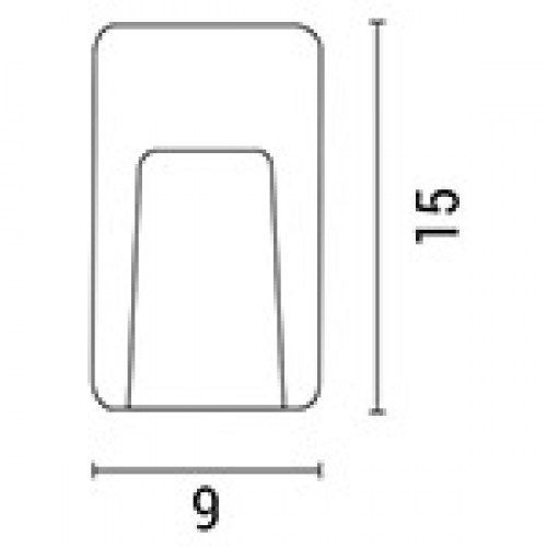 Φωτιστικό Τοίχου LED 3W IP65 Γκρι Pro