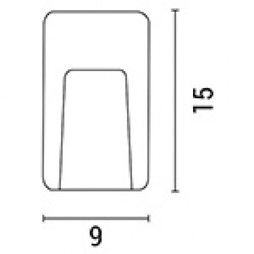 Φωτιστικό Τοίχου LED 3W IP65 Γραφίτης Pro