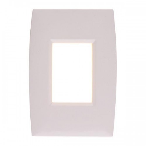 Φωτιστικό Απλίκα Τοίχου Χωνευτή LED 2W IP65 Λευκή Plus