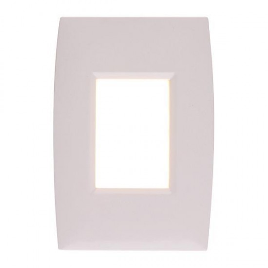 Φωτιστικό Απλίκα Τοίχου Χωνευτή LED 2W IP65 Λευκή Plus