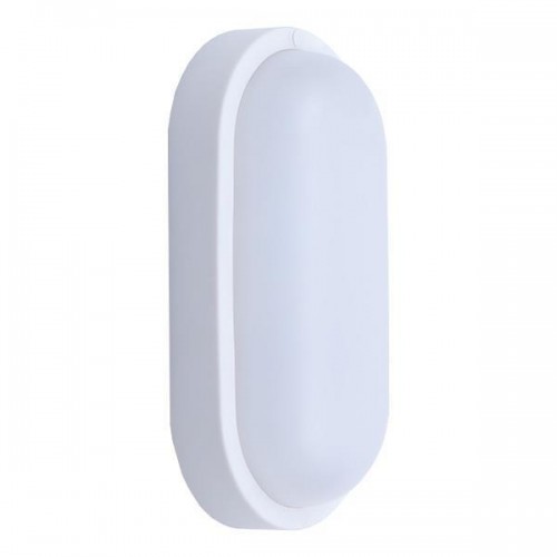 Φωτιστικό Τοίχου Οβάλ LED 12W AC/DC Λευκό Plus