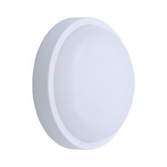 Φωτιστικό Τοίχου Στρογγυλό LED 18W AC/DC Λευκό Plus