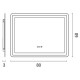 Καθρέπτης Παραλληλόγραμμος Touch LED 20W 3CCT