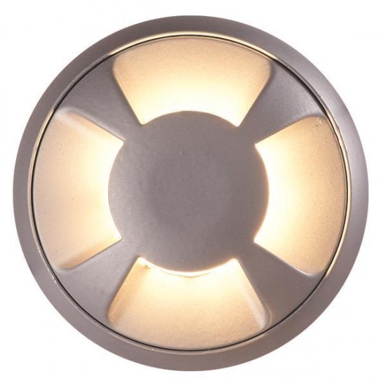 Φωτιστικό Δαπέδου Εξωτερικό 4F LED 3W IP65 Μαύρο Pro