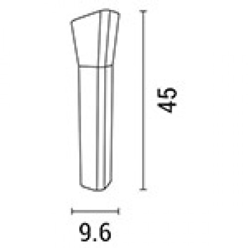 Φωτιστικό Κολωνάκι Δαπέδου Τετράγωνο Γκρι