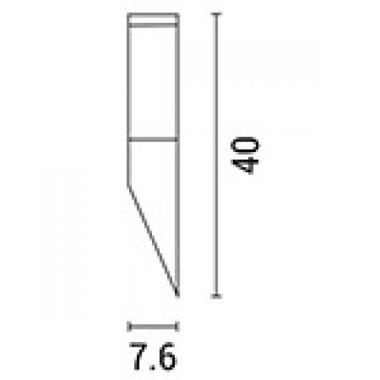 Φωτιστικό Απλίκα Ιnox Σειρά 40cm